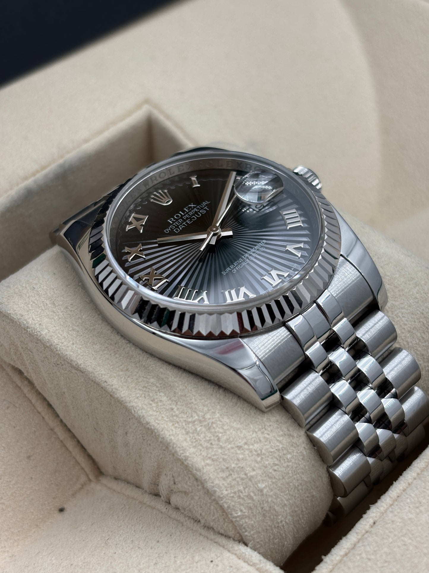 二手 USED  ROLEX 勞力士 DATEJUST 116234 黑色太陽面羅馬字 2008年9月 全套 FULL SET