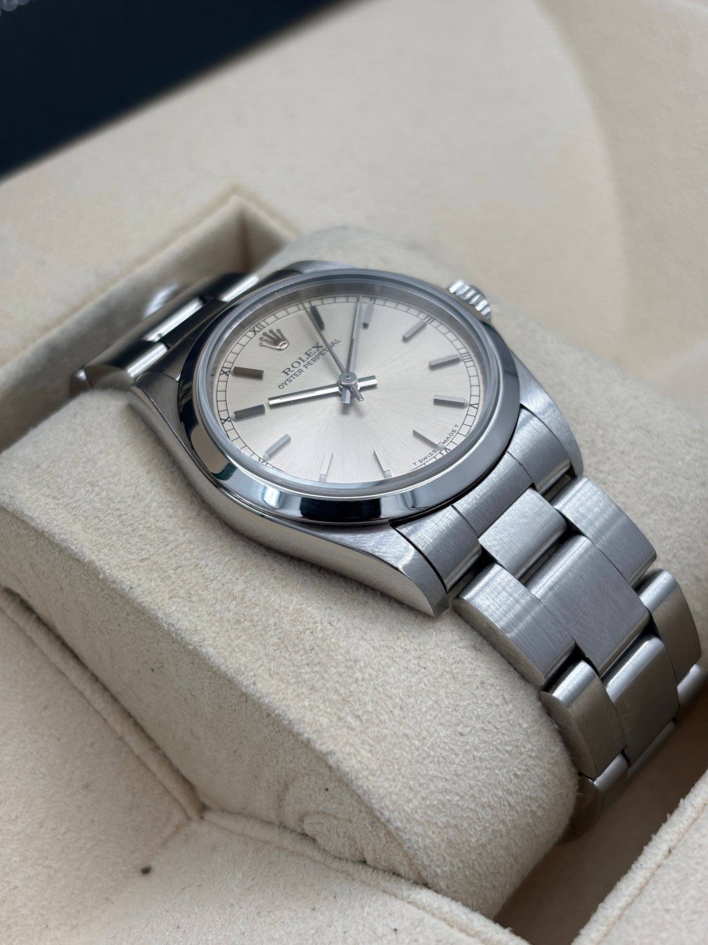 二手 USED  ROLEX 勞力士 OYSTER PERPETUAL 67480 銀色 約1996年 淨錶 WATCH ONLY