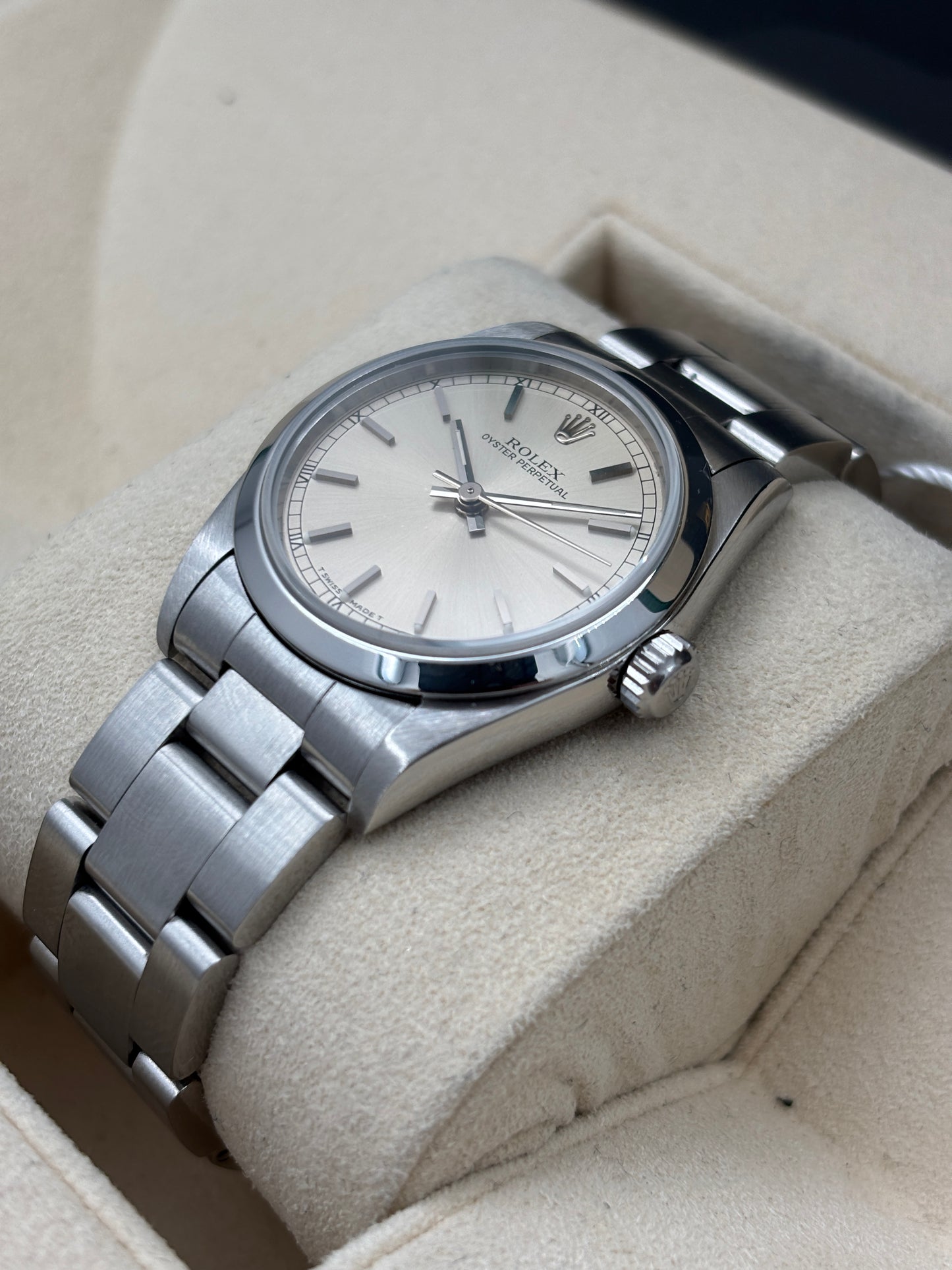 二手 USED  ROLEX 勞力士 OYSTER PERPETUAL 67480 銀色 約1996年 淨錶 WATCH ONLY