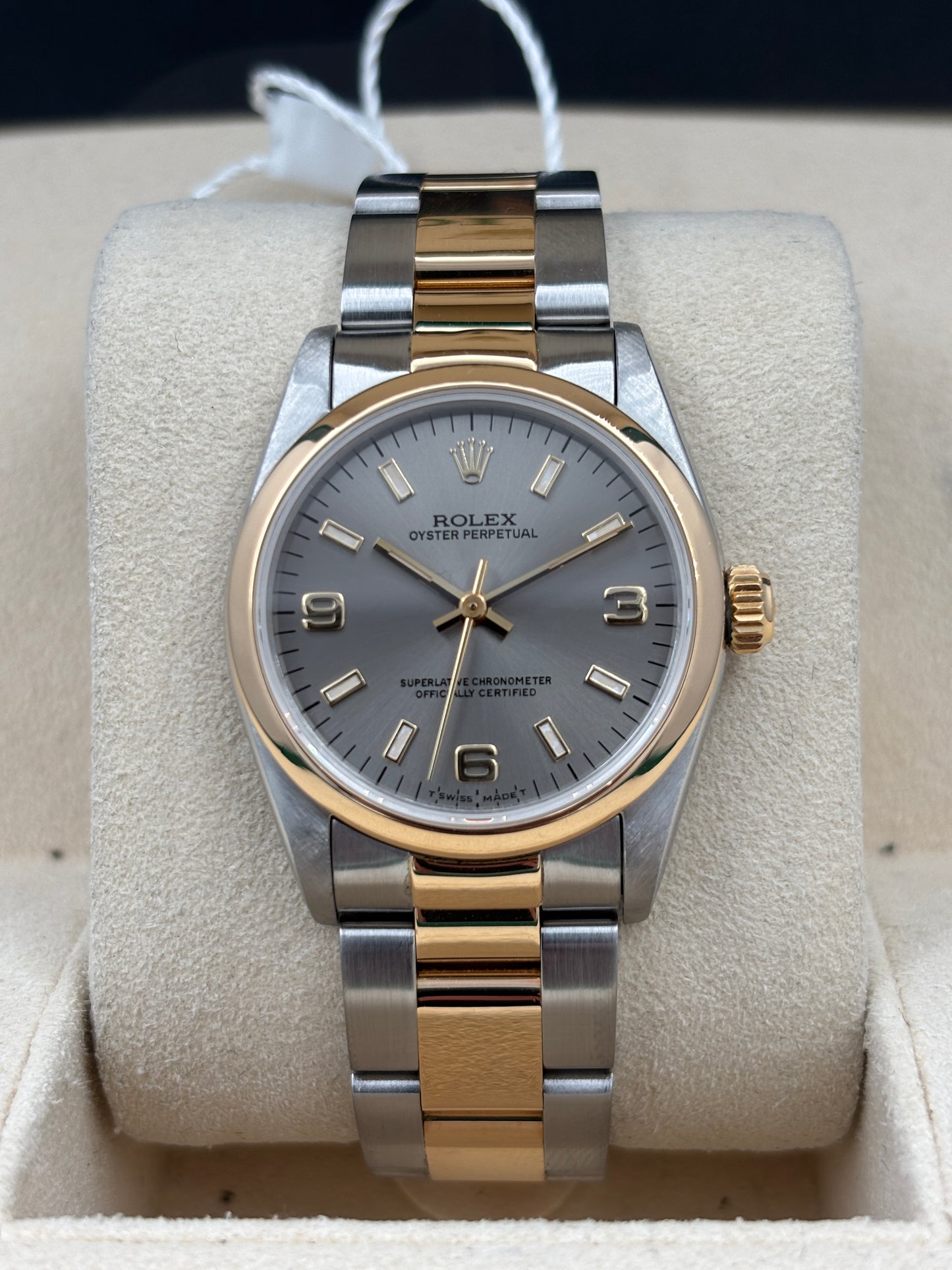 二手 USED  ROLEX 勞力士 OYSTER PERPETUAL 67483 灰色 約1991年 淨錶 WATCH ONLY