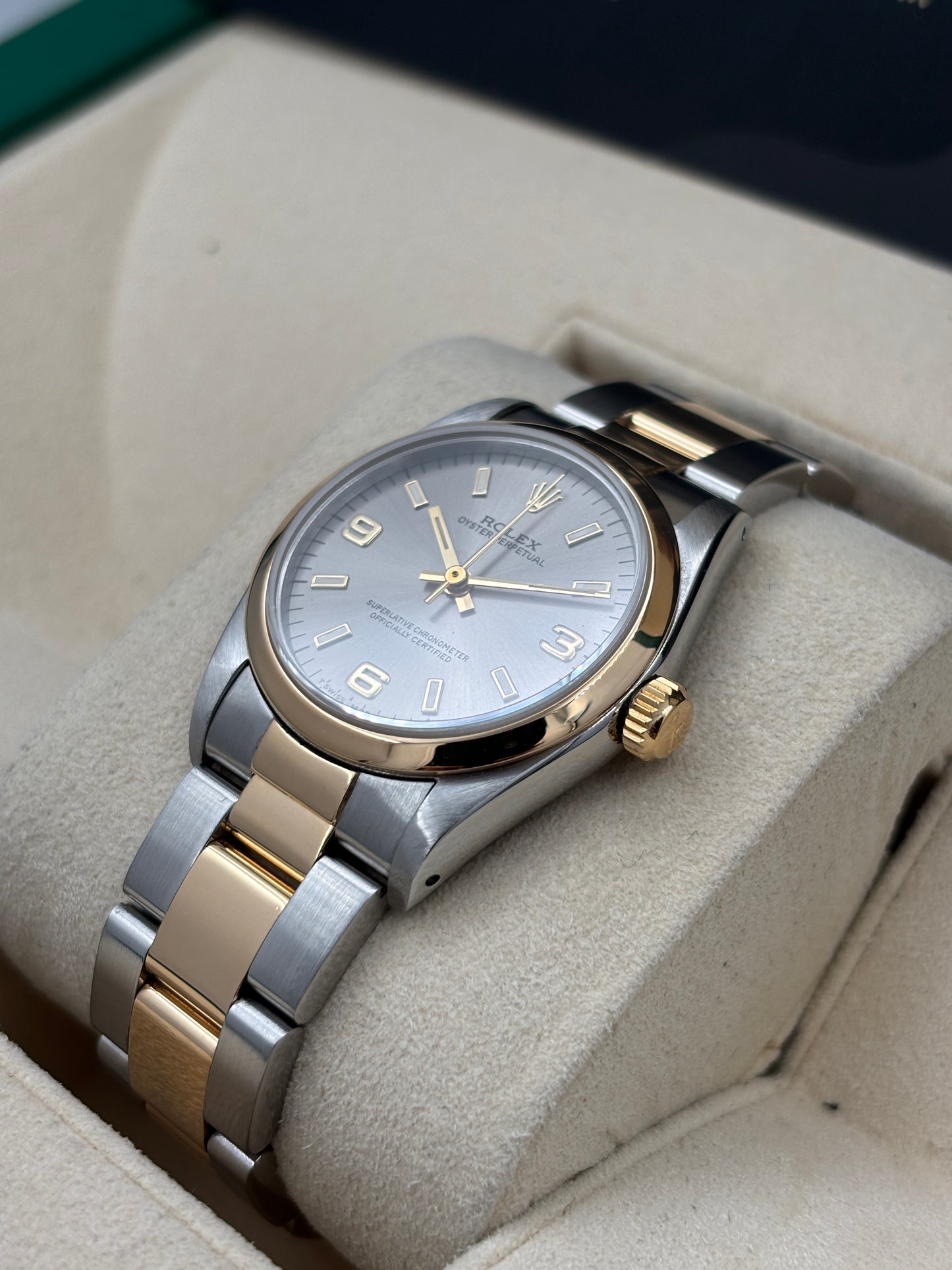 二手 USED  ROLEX 勞力士 OYSTER PERPETUAL 67483 灰色 約1991年 淨錶 WATCH ONLY