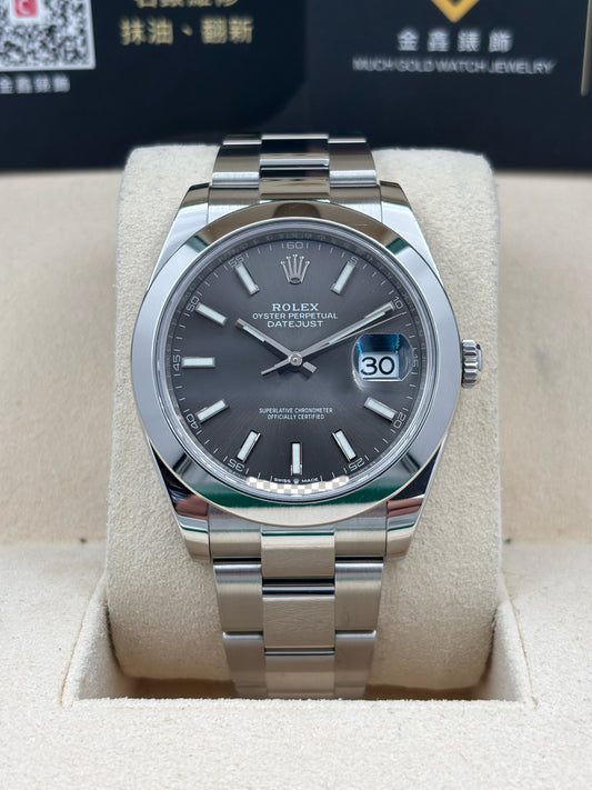 二手 USED  ROLEX 勞力士 DATEJUST 126300 灰色 2022年7月 全套 FULL SET AD單