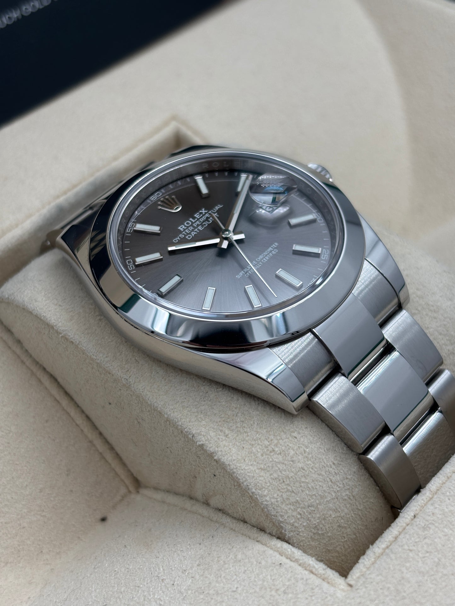 二手 USED  ROLEX 勞力士 DATEJUST 126300 灰色 2022年7月 全套 FULL SET AD單