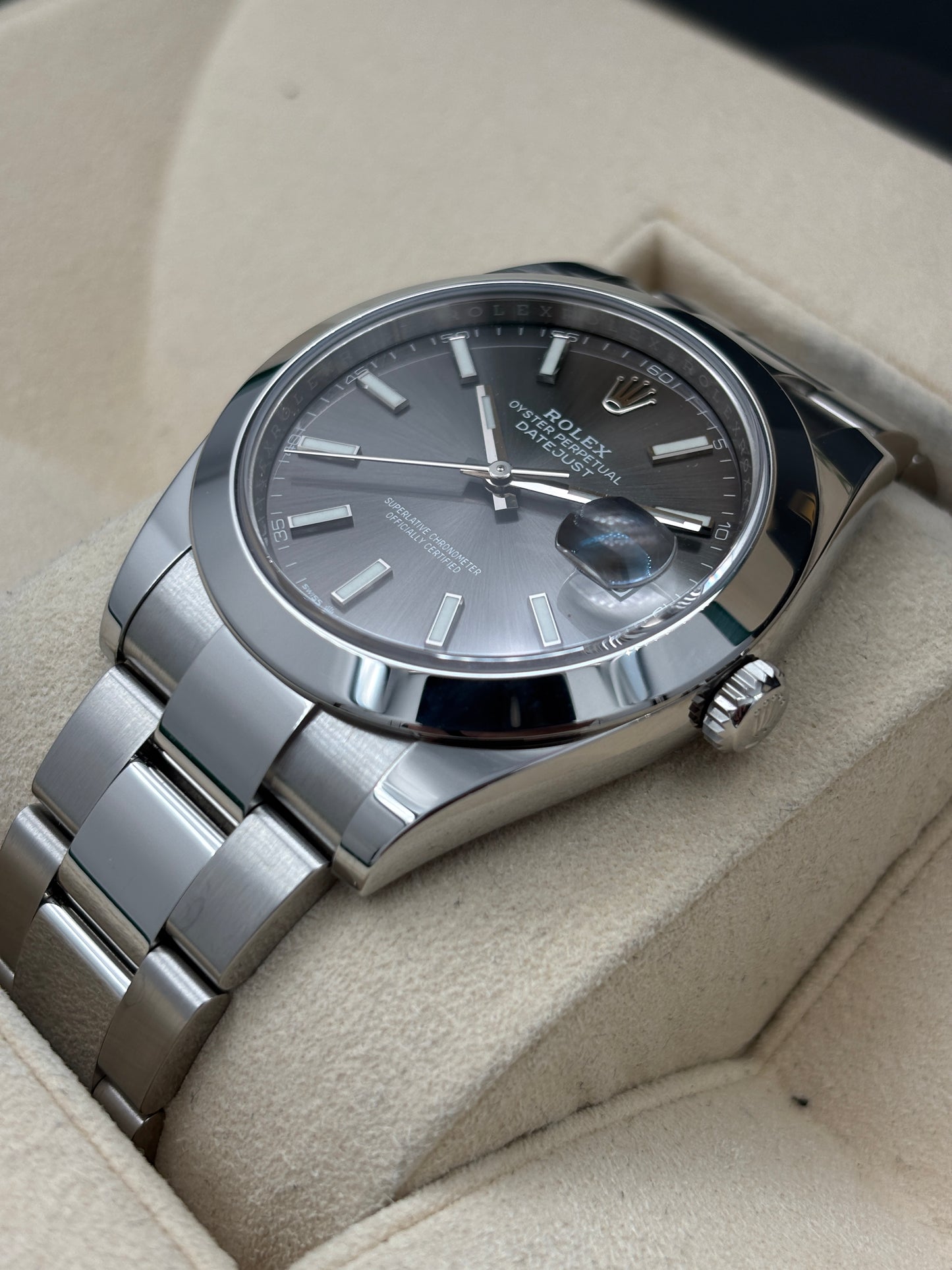 二手 USED  ROLEX 勞力士 DATEJUST 126300 灰色 2022年7月 全套 FULL SET AD單