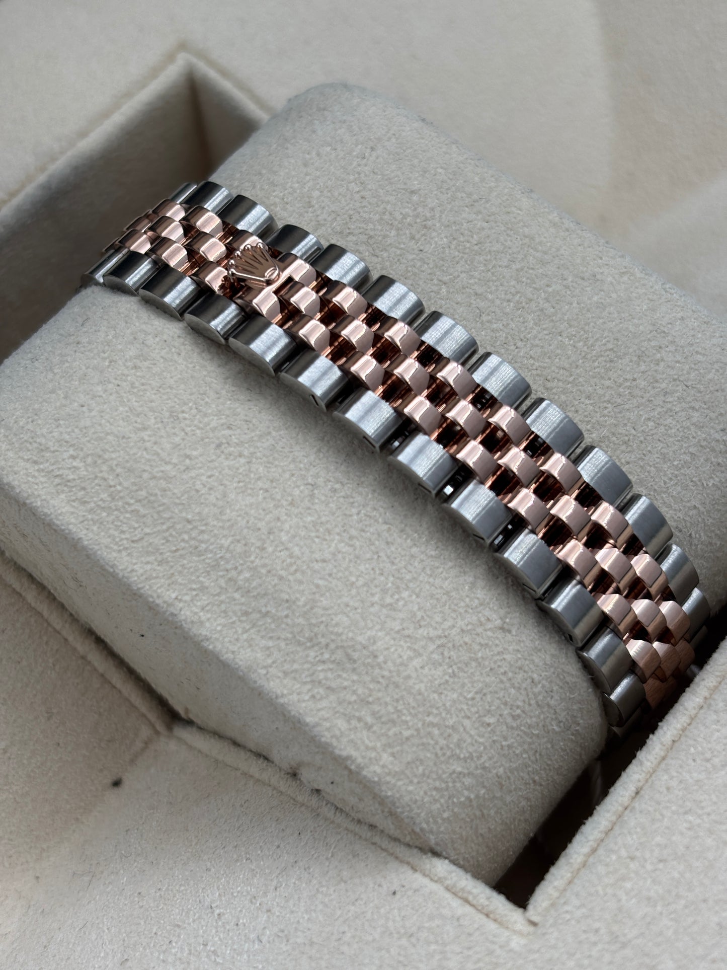 二手 USED  ROLEX 勞力士 LADY-DATEJUST 279381RBR 朱古力面 2022年5月 鑽石圈 全套 FULL SET