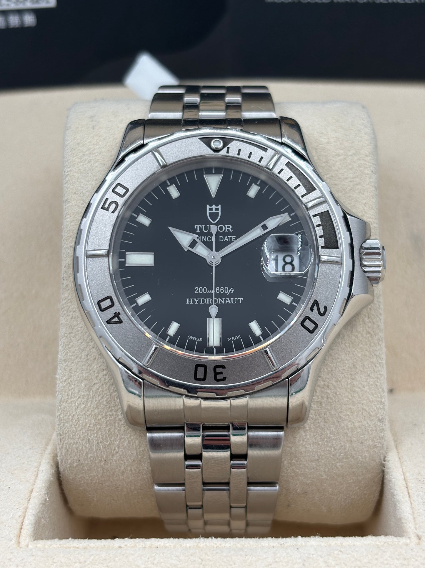 二手 USED  TUDOR 帝舵 HYDRONAUT 89190 黑色 淨錶 WATCH ONLY