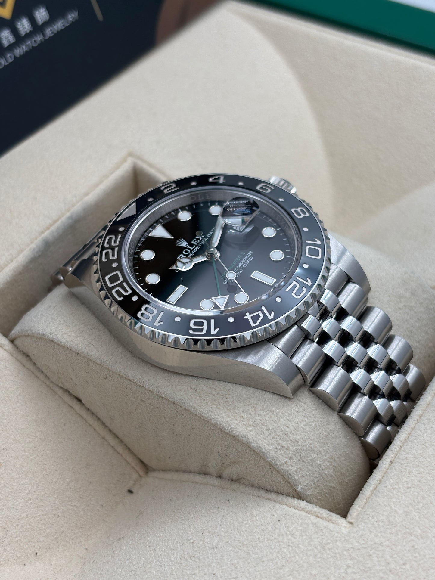 二手 USED  ROLEX 勞力士 GMT-MASTER II 126710GRNR 黑色 2024年9月 未打磨 全套 FULL SET