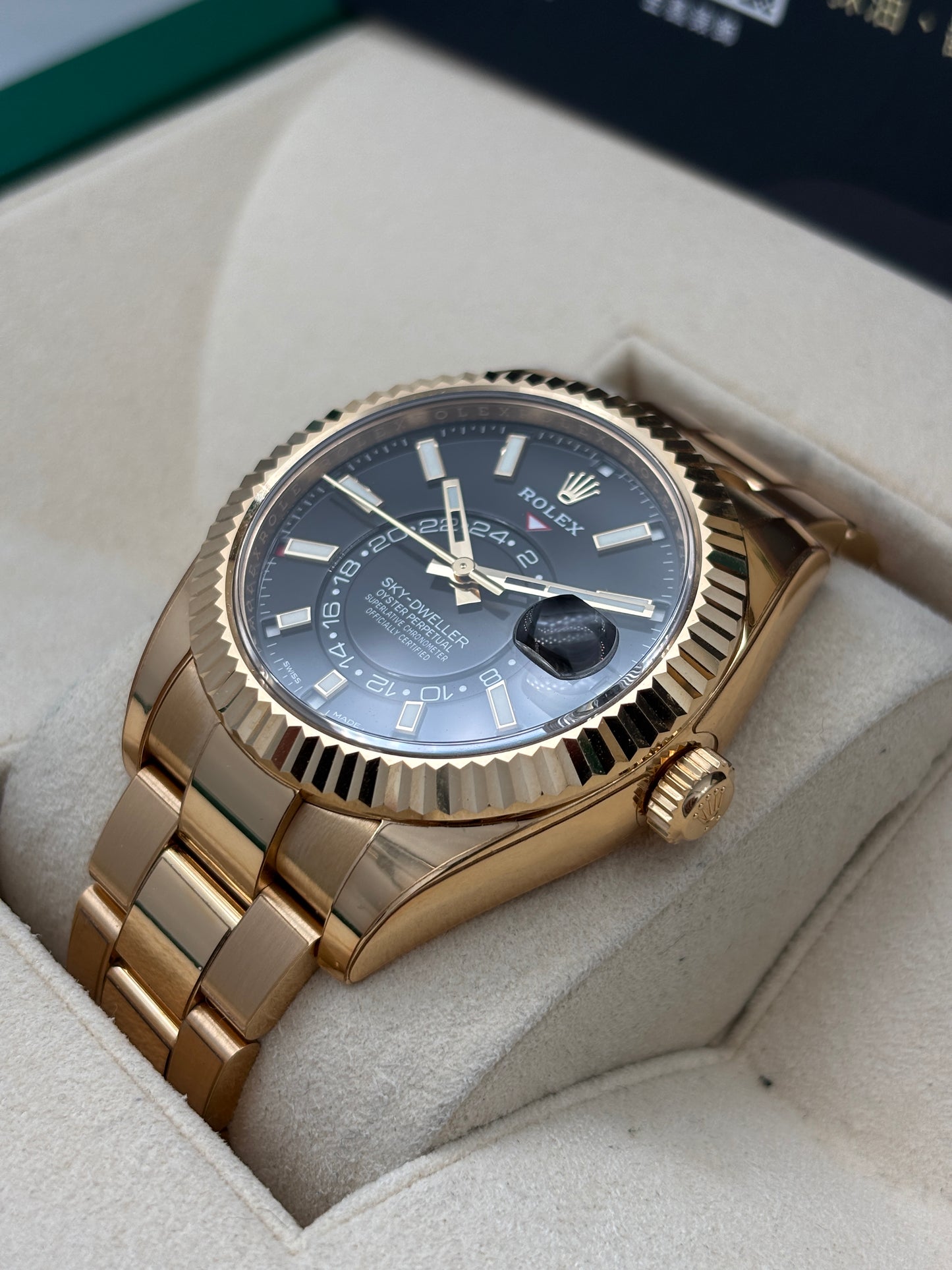 二手 USED  ROLEX 勞力士 SKY-DWELLER 326938 黑色 2023年6月 全套 FULL SET