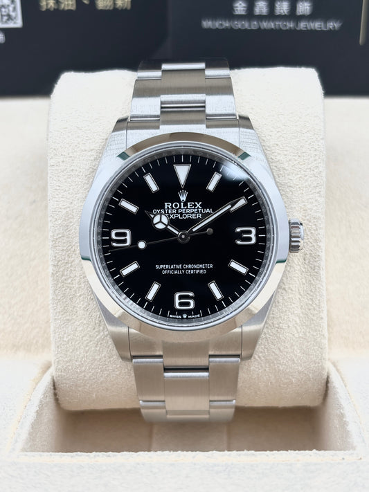 全新 New Rolex 勞力士 Explorer 124270 黑色 2025年11月 全套 Full Set