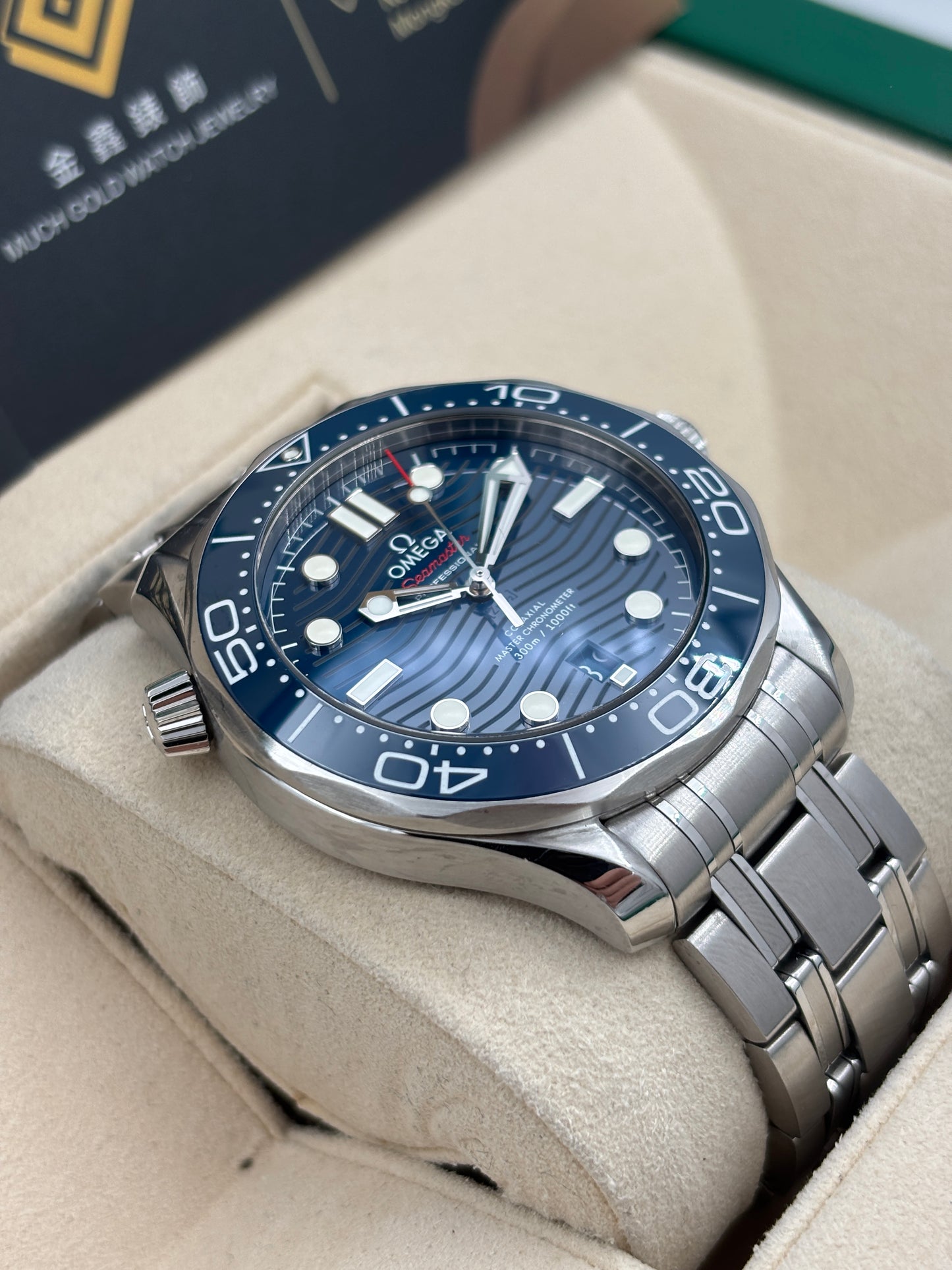二手 USED  OMEGA 歐米茄 SEAMASTER DIVER 300 M 210.30.42.20.03.001 藍色 2019年2月 淨錶 WATCH ONLY AD單