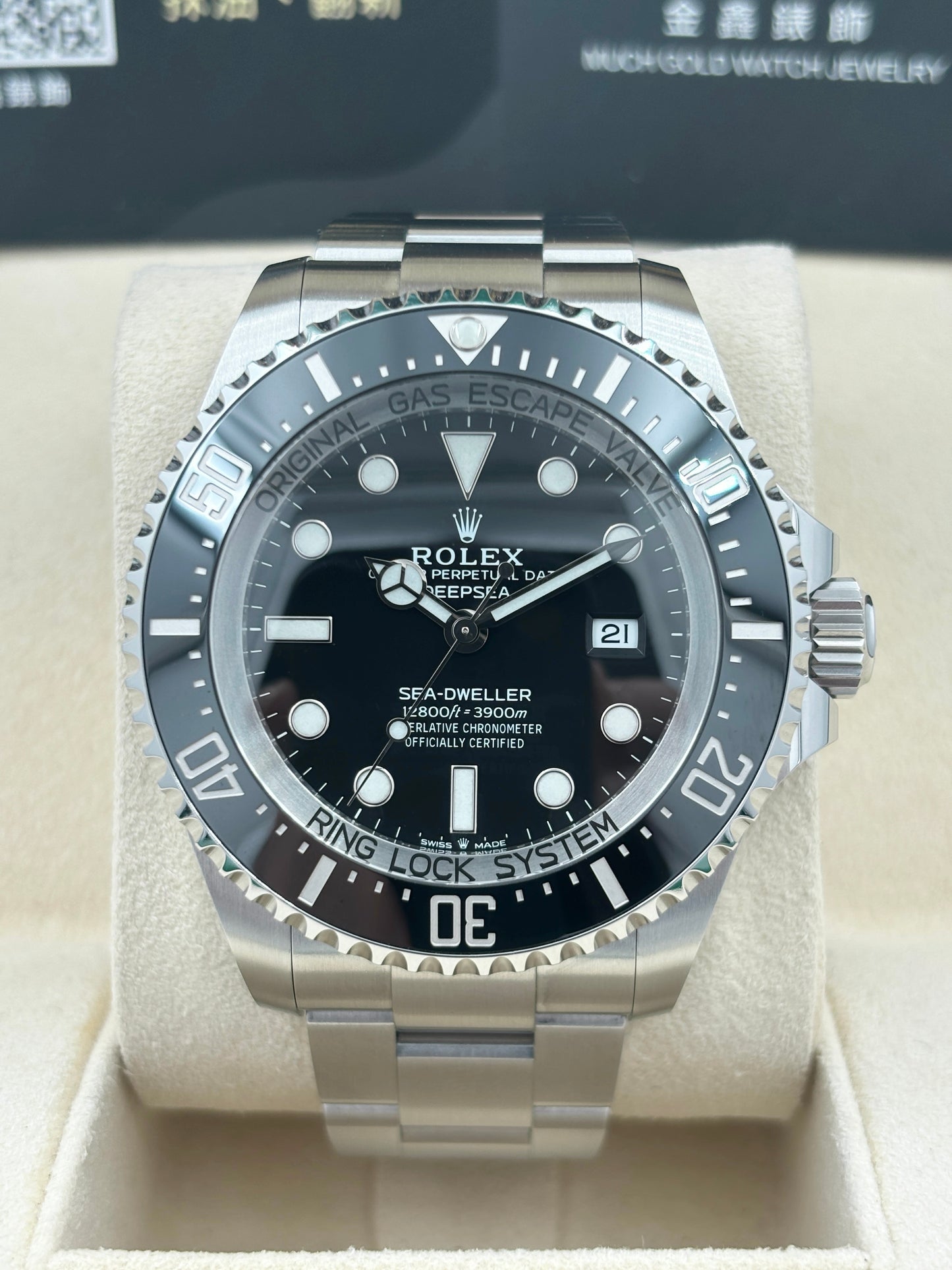 勞力士官方認證二手 Used ROLEX 勞力士 Deepsea 126660 黑面  2025年 全套 Full Set