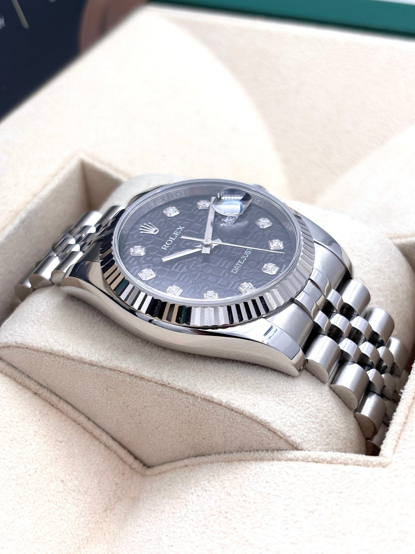 二手 Used ROLEX 勞力士 Datejust 116234 黑色 電腦面 鑽石字  2010年 淨錶 Watch Only