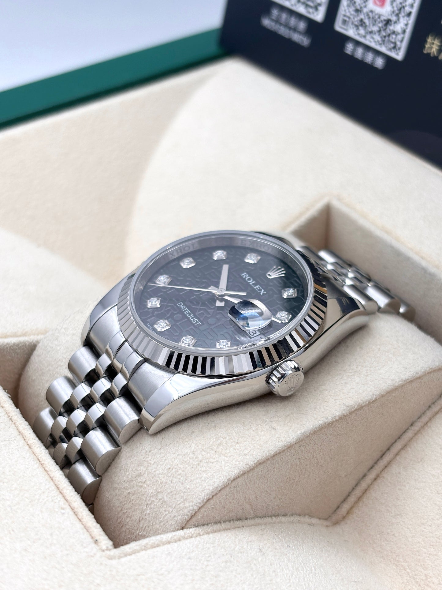 二手 Used ROLEX 勞力士 Datejust 116234 黑色 電腦面 鑽石字  2010年 淨錶 Watch Only