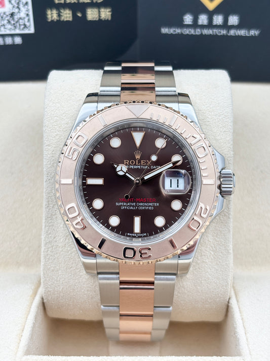 二手 Used ROLEX 勞力士 Yachtmastert 116621 朱古力面 2017年 全套 Full Set