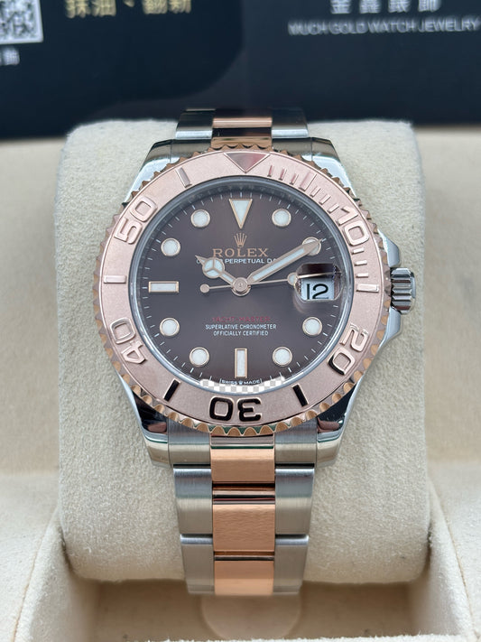 二手 USED  ROLEX 勞力士 YACHT-MASTER 268621 朱古力色 2021年5月 全套 FULL SET