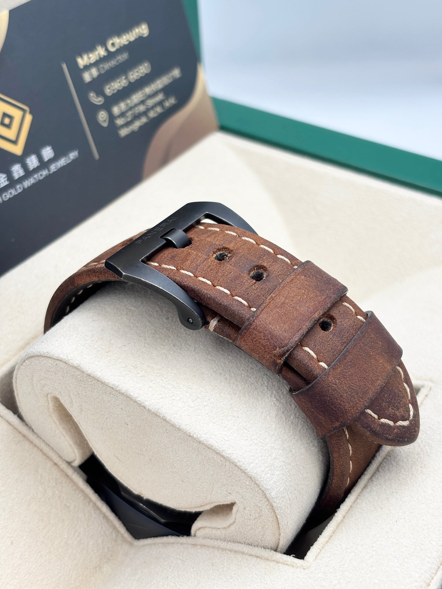 二手 Used PANERAI 沛納海 LUMINOR 1950 8 Days GMT  PAM0317 2013年 黑色 淨錶