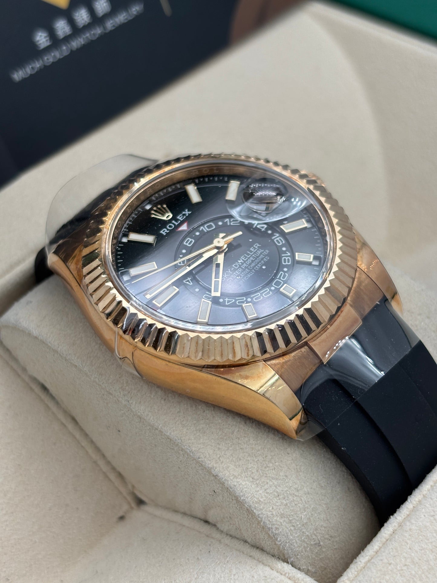二手 USED  ROLEX 勞力士 SKY-DWELLER 326238 黑色 2022年12月 未打磨 全套 FULL SET