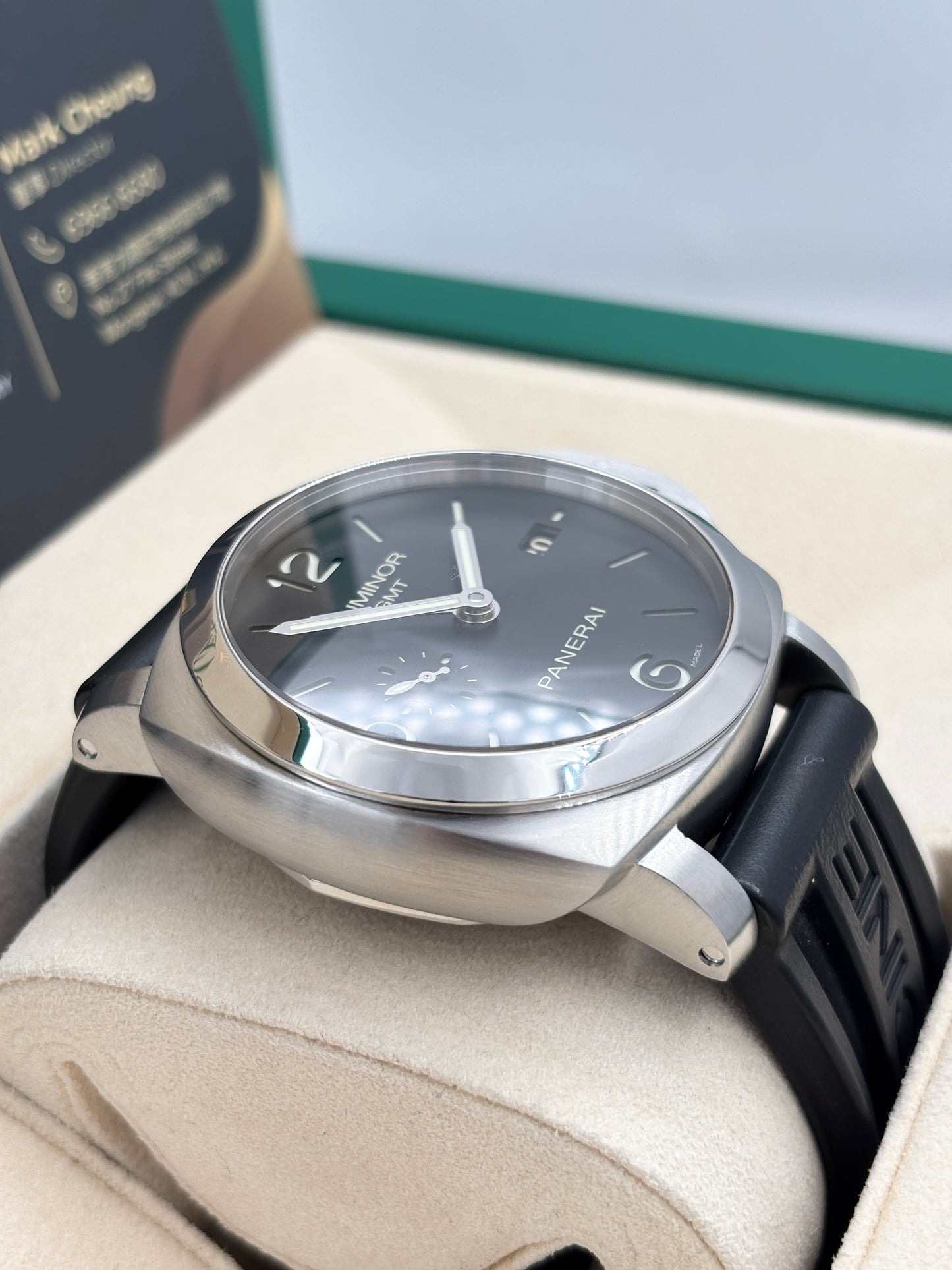 二手 Used PANERAI 沛納海 LUMINOR 1950 PAM00320 2015年 黑色 膠帶