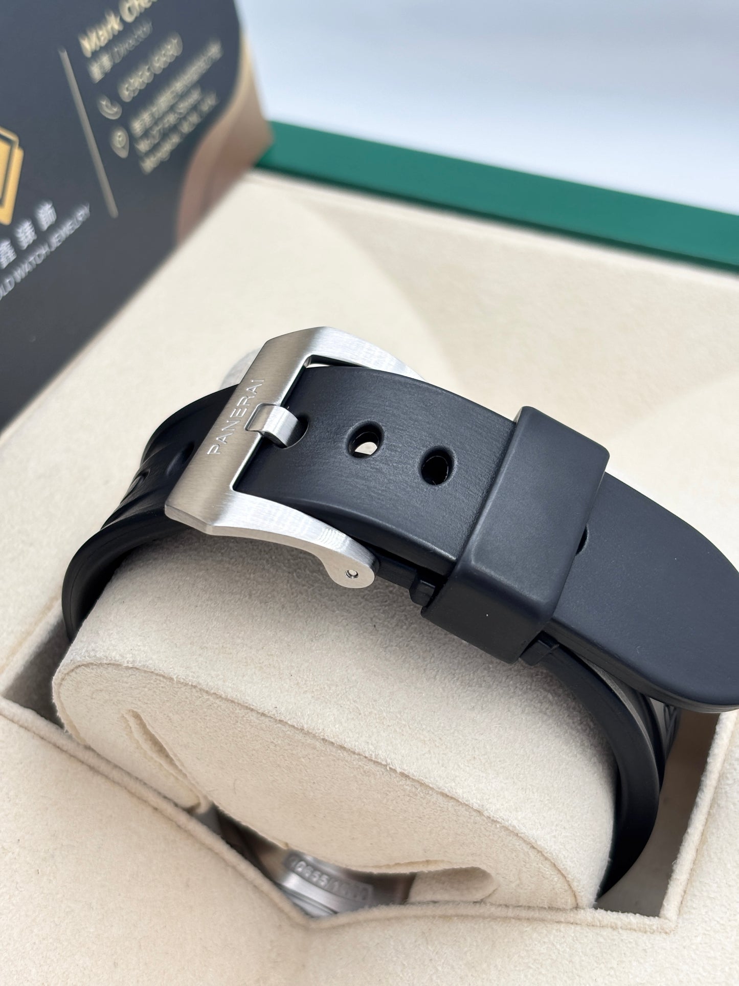 二手 Used PANERAI 沛納海 LUMINOR 1950 PAM00320 2015年 黑色 膠帶