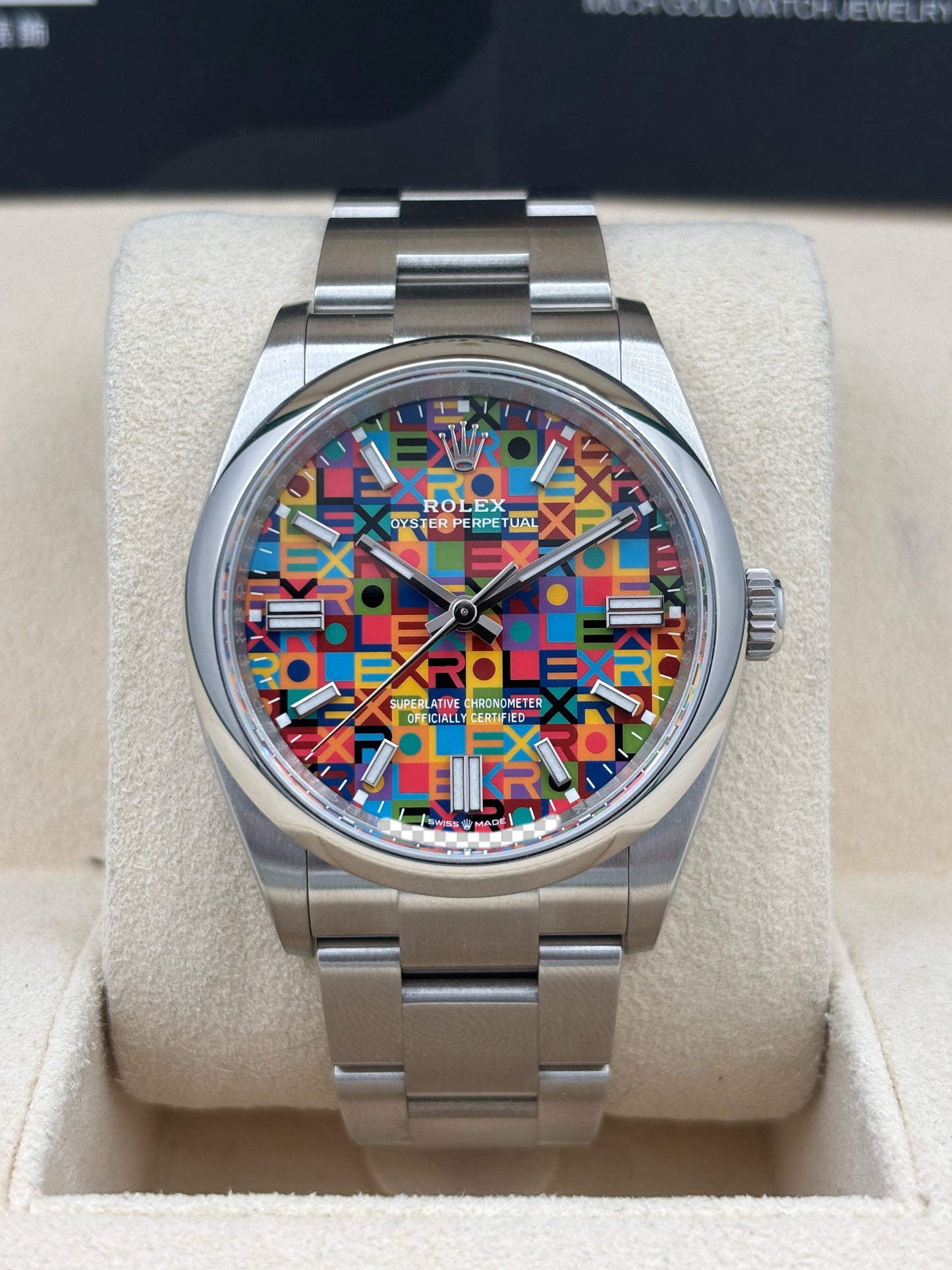 全新 NEW  ROLEX 勞力士 OYSTER PERPETUAL 126000 紀念花紋 2026年7月 木紋保卡 全套 FULL SET