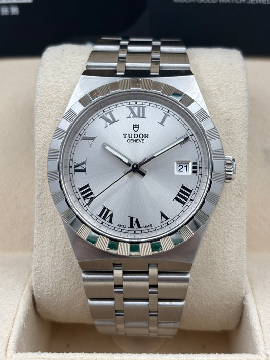 二手 USED  TUDOR 帝舵 ROYAL 28500 銀色 2022年11月 保養卡