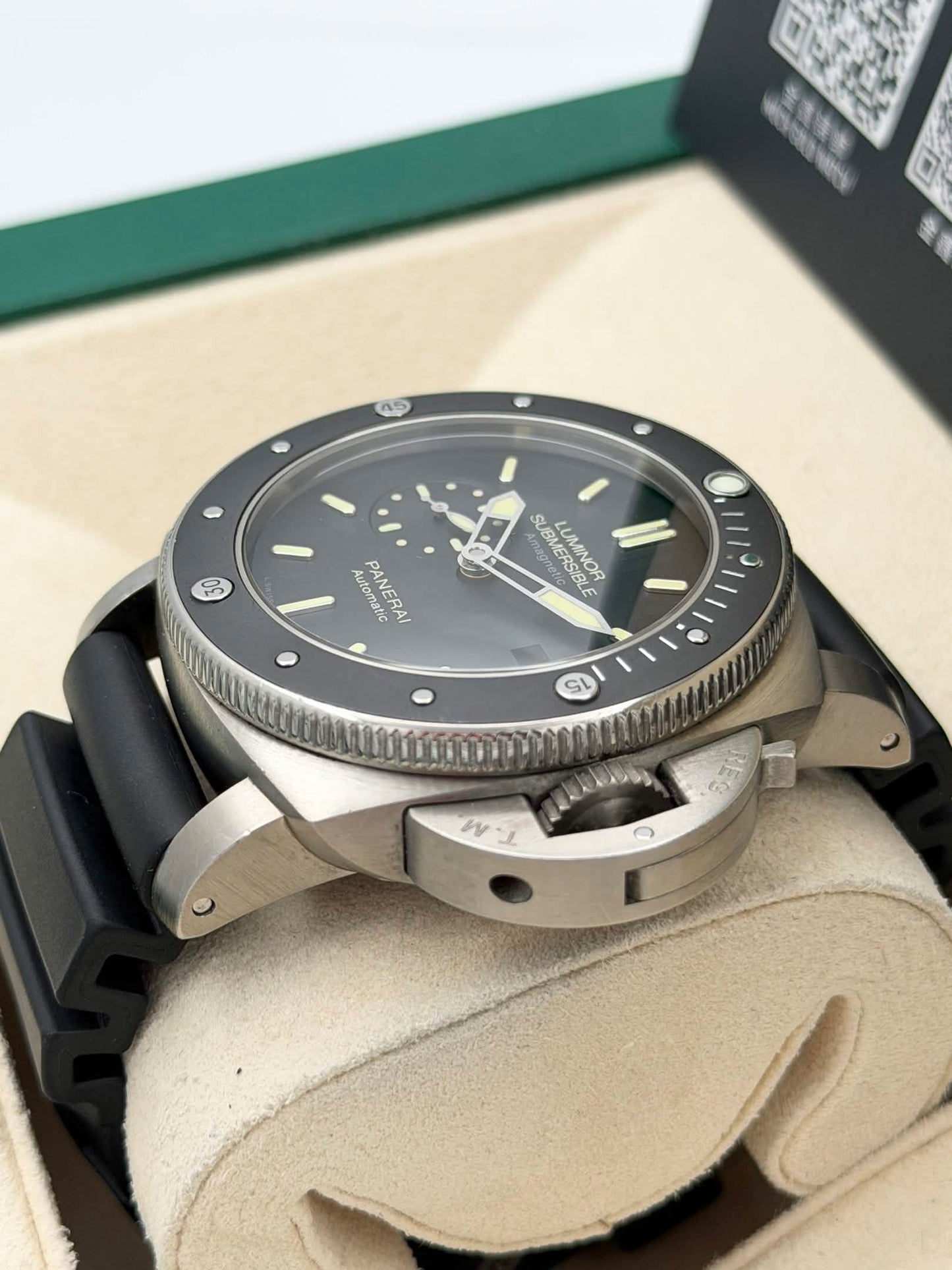 [SOLD OUT]二手 USED PANERAI 沛納海 LUMINOR SUBMERSIBLE 1950 3 DAYS AUTOMATIC PAM00389 2016年 全套 full set