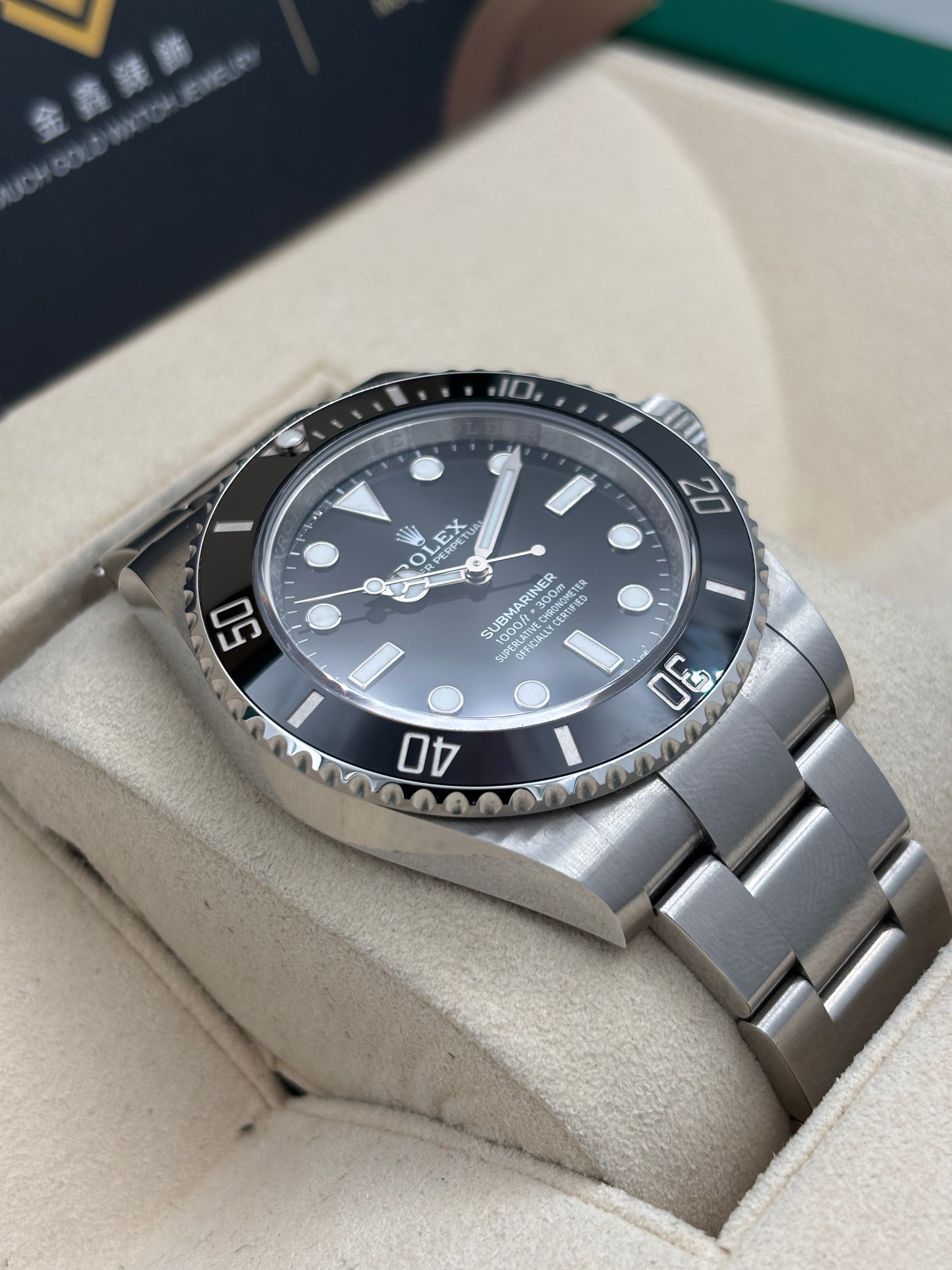 二手 USED  ROLEX 勞力士 SUBMARINER 124060 黑色 2025年4月 未打磨 99.99%新 全套 FULL SET