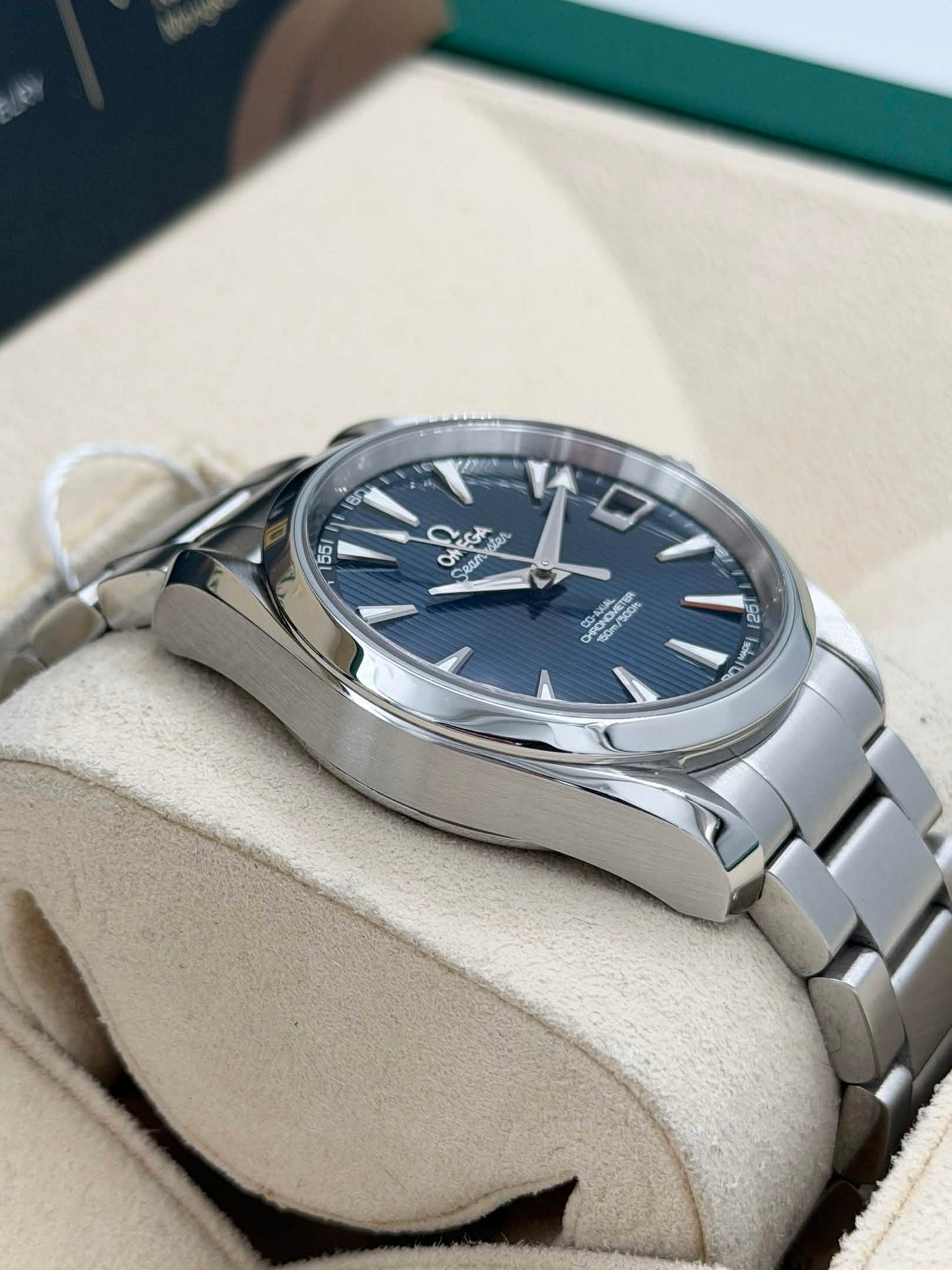 [SOLD OUT]二手 USED OMEGA 歐米茄 AQUA TERRA 231.10.39.21.03.001 2015年 全套 full set 藍色面