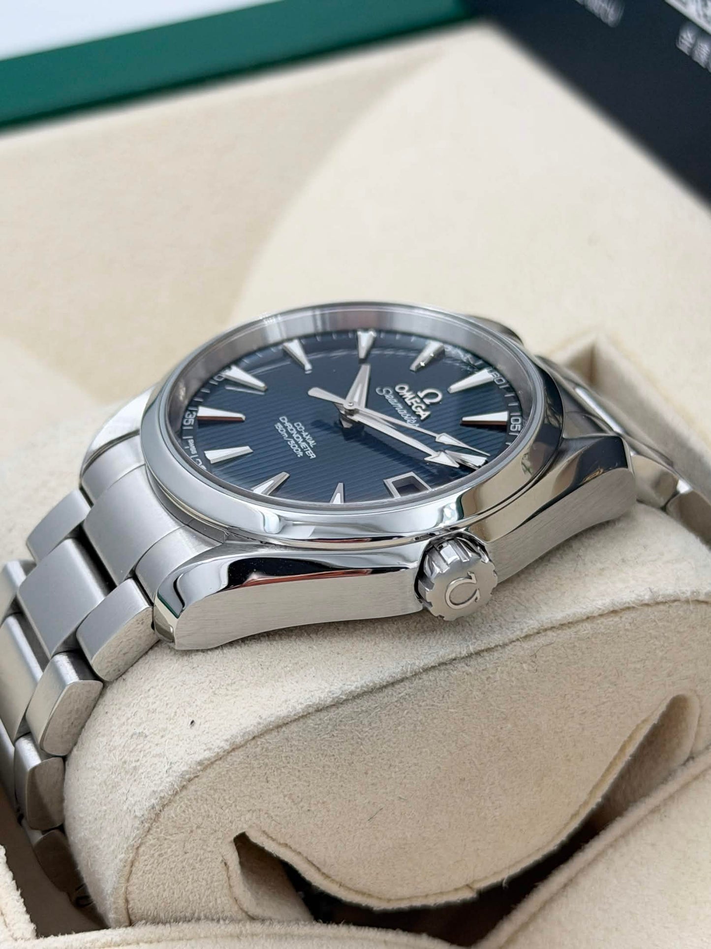 [SOLD OUT]二手 USED OMEGA 歐米茄 AQUA TERRA 231.10.39.21.03.001 2015年 全套 full set 藍色面