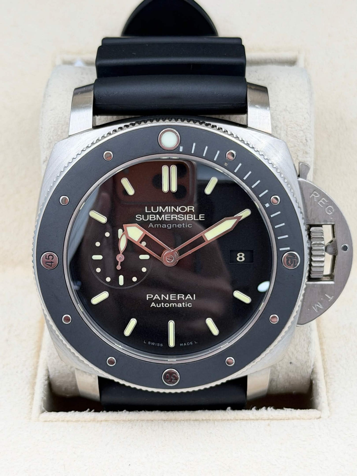 [SOLD OUT]二手 USED PANERAI 沛納海 LUMINOR SUBMERSIBLE 1950 3 DAYS AUTOMATIC PAM00389 2016年 全套 full set