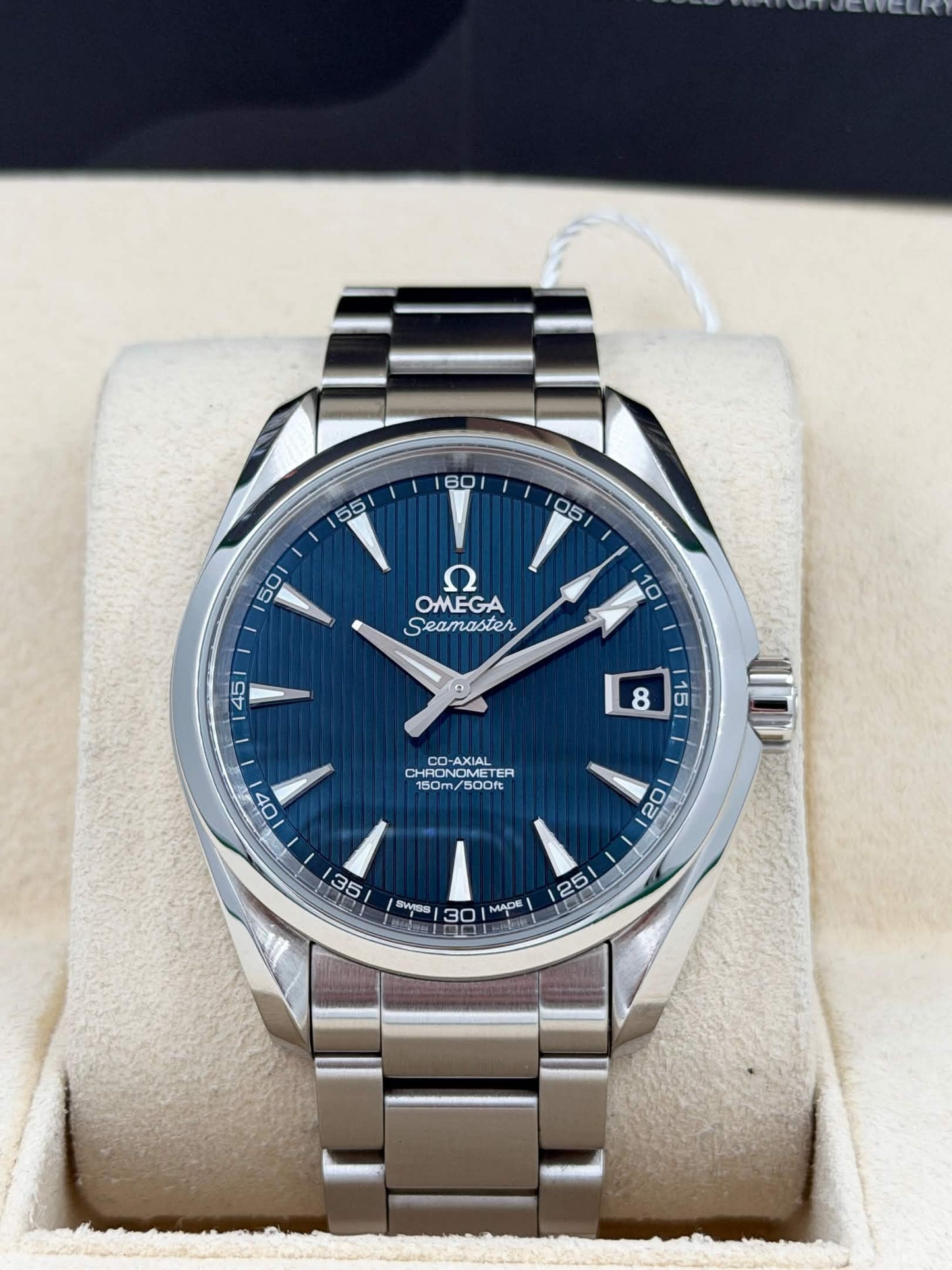 [SOLD OUT]二手 USED OMEGA 歐米茄 AQUA TERRA 231.10.39.21.03.001 2015年 全套 full set 藍色面