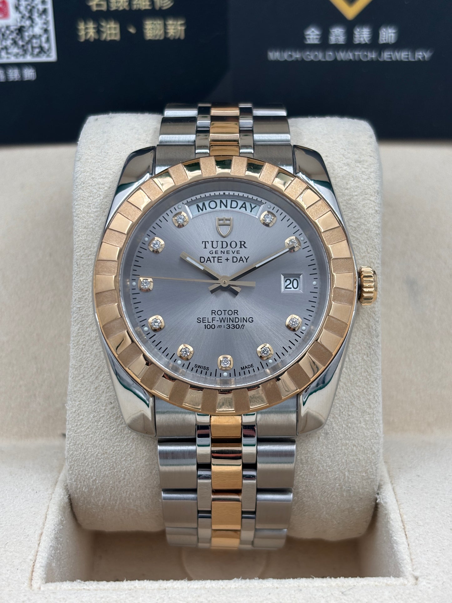 [SOLD OUT]二手 USED  TUDOR 帝舵 CLASSIC 23013 灰色鑽石字 淨錶 WATCH ONLY