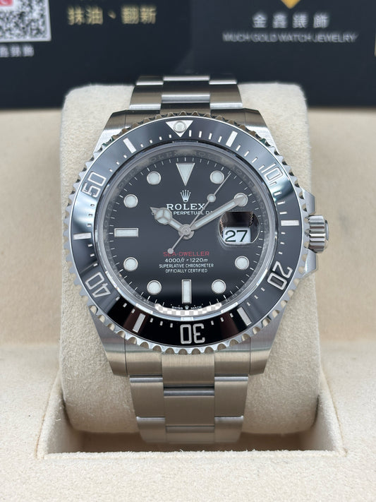 二手 USED  ROLEX 勞力士 SEA-DWELLER 126600 MK2 黑色 2021年1月 未打磨 99.99%新 全套 FULL SET