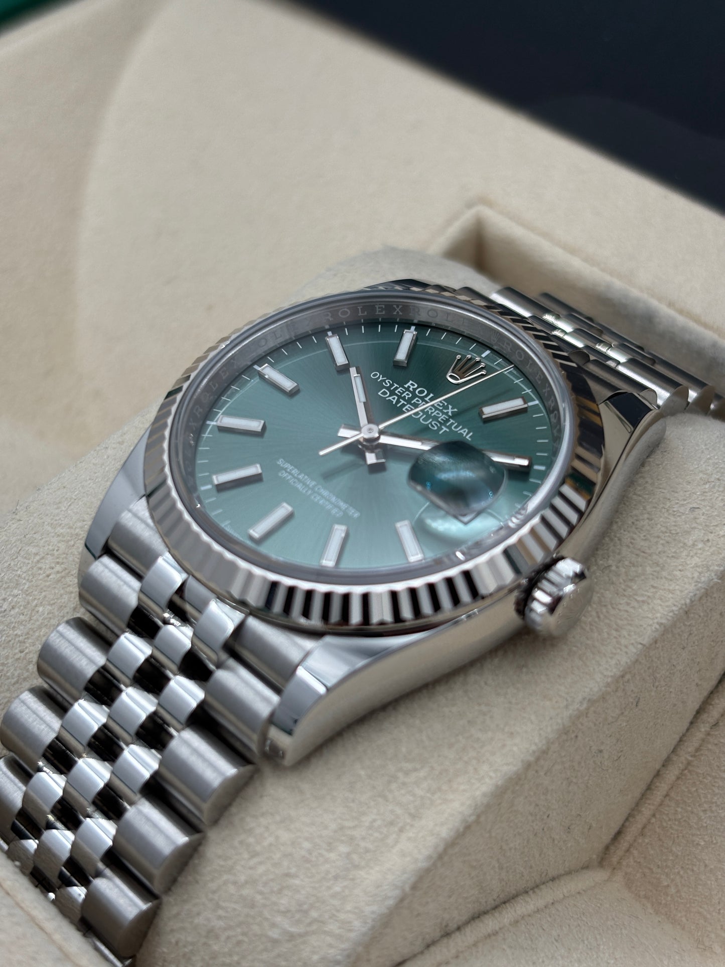 全新 NEW  ROLEX 勞力士 DATEJUST 126234 薄荷綠面 2026年4月 全套 FULL SET