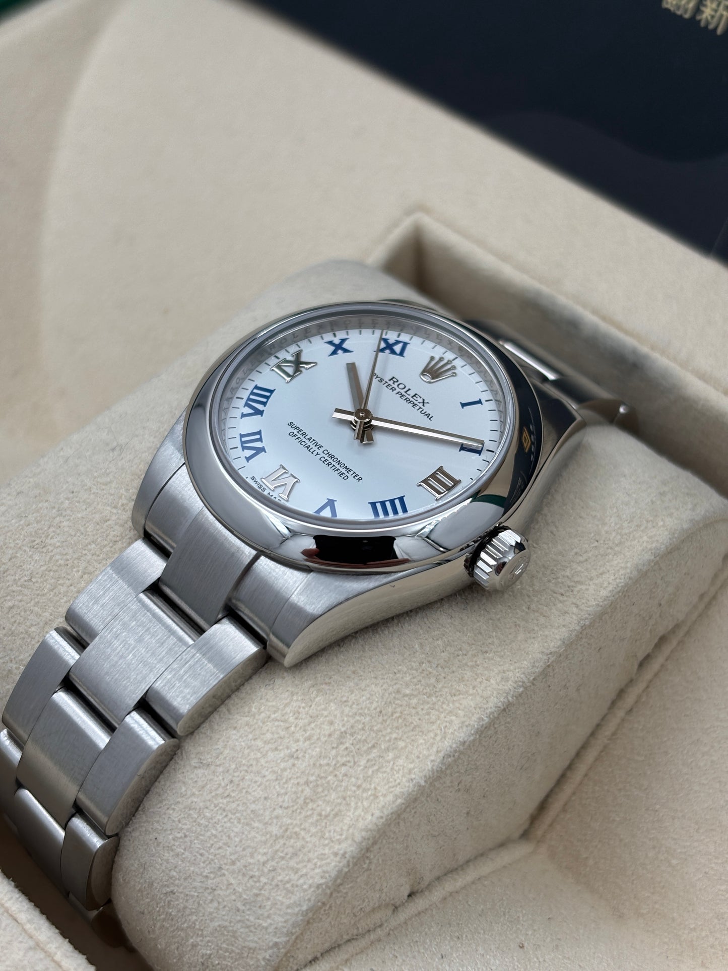 二手 USED  ROLEX 勞力士 OYSTER PERPETUAL 177200 白色 2016年1月 全套 FULL SET