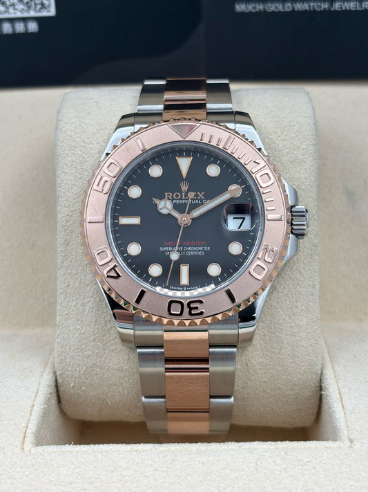 二手 USED  ROLEX 勞力士 YACHT-MASTER 268621 黑色 2020年1月 全套 FULL SET