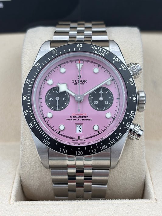 [SOLD OUT]全新 NEW  TUDOR 帝舵 BLACK BAY CHRONOGRAPH 79360N 粉紅色 2026年4月 全套 FULL SET