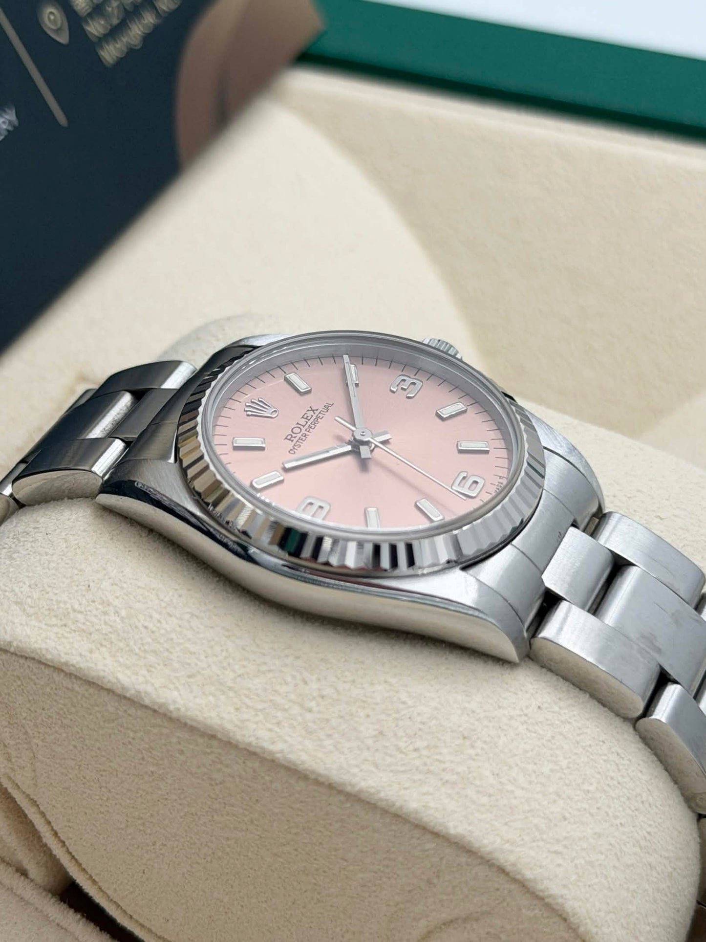 二手 USED ROLEX 勞力士 OYSTER PERPETUAL 67514 約1996 三文魚面 淨錶