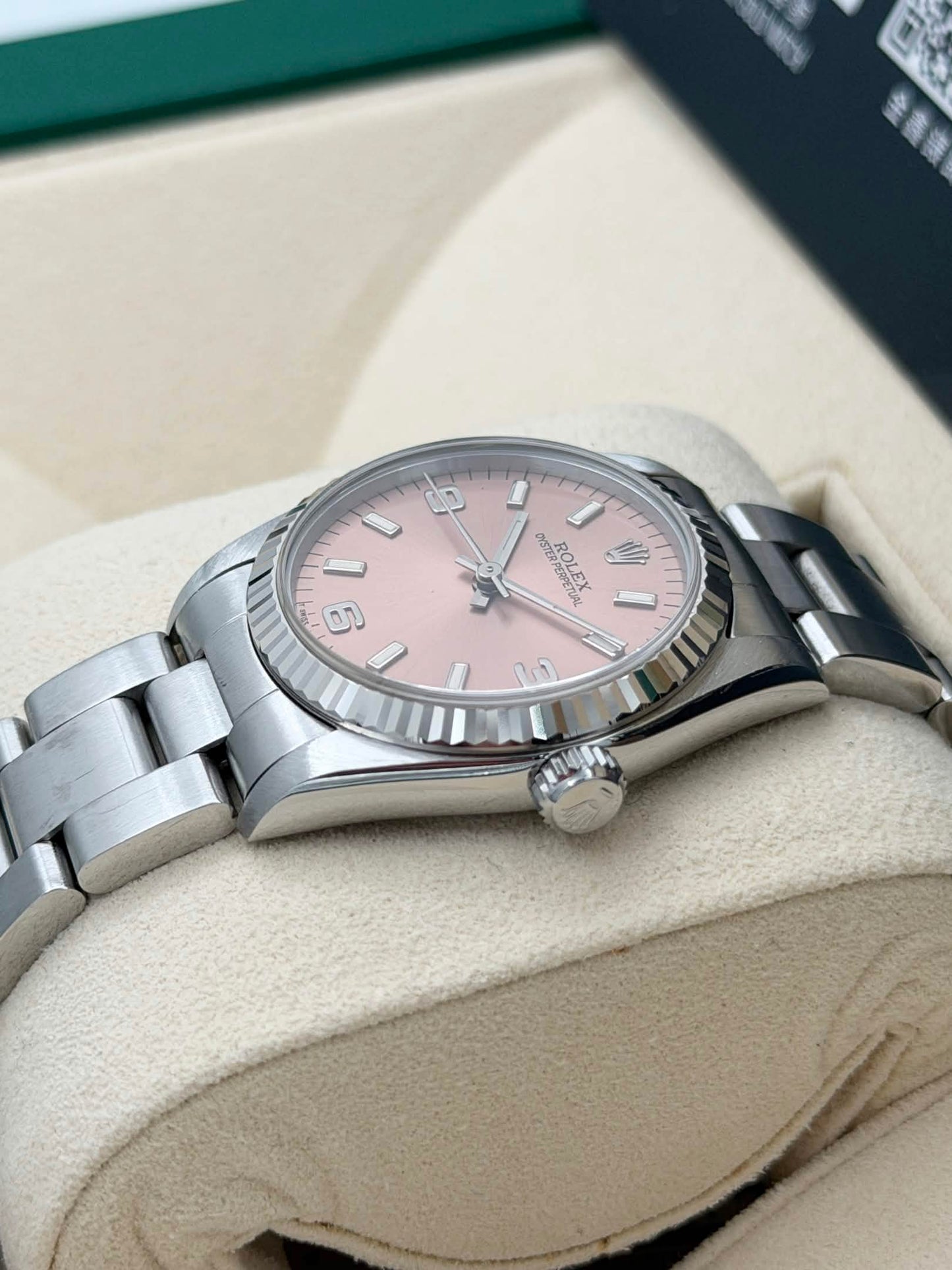 二手 USED ROLEX 勞力士 OYSTER PERPETUAL 67514 約1996 三文魚面 淨錶