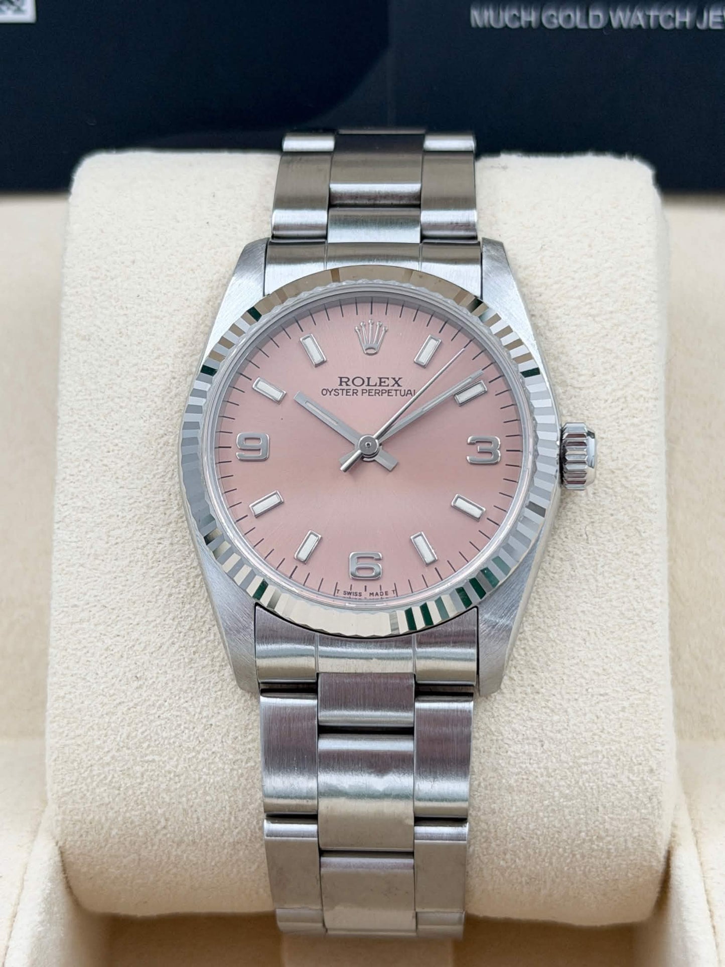 二手 USED ROLEX 勞力士 OYSTER PERPETUAL 67514 約1996 三文魚面 淨錶