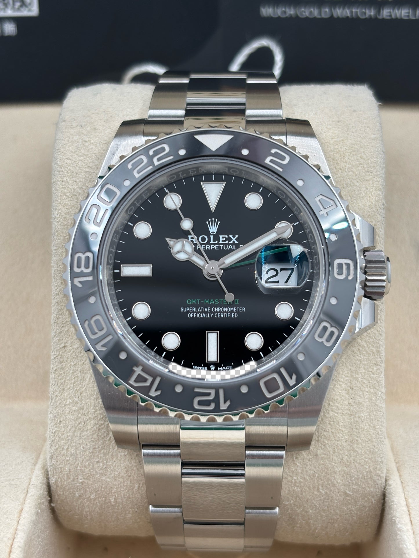二手 USED  ROLEX 勞力士 GMT-MASTER II 126710GRNR 黑色 2024年6月 全套 FULL SET
