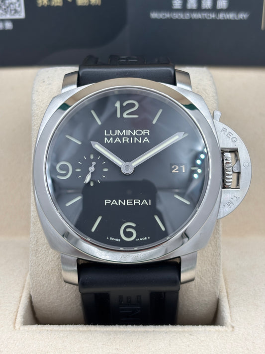 [SOLD OUT]二手 USED  PANERAI 沛納海LUMINOR 1950 PAM00312 黑色 2015年2月 全套 FULL SET