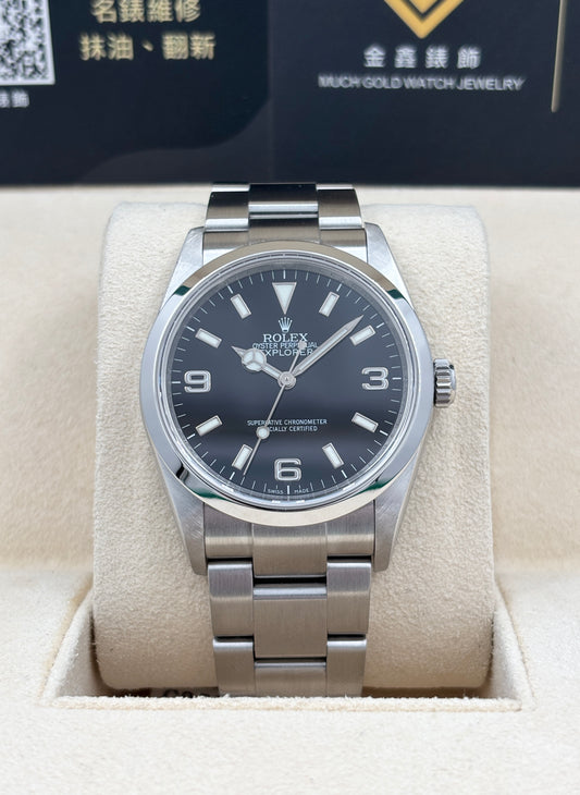 二手 USED ROLEX 勞力士 EXPLORER 114270 2003 黑色 淨錶 WATCH ONLY