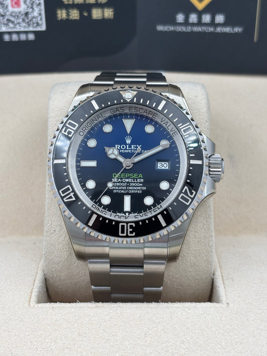 [SOLD OUT]二手 USED  ROLEX 勞力士 DEEPSEA 126660 漸變藍 2021年11月 未打磨 99.99%新 全套 FULL SET