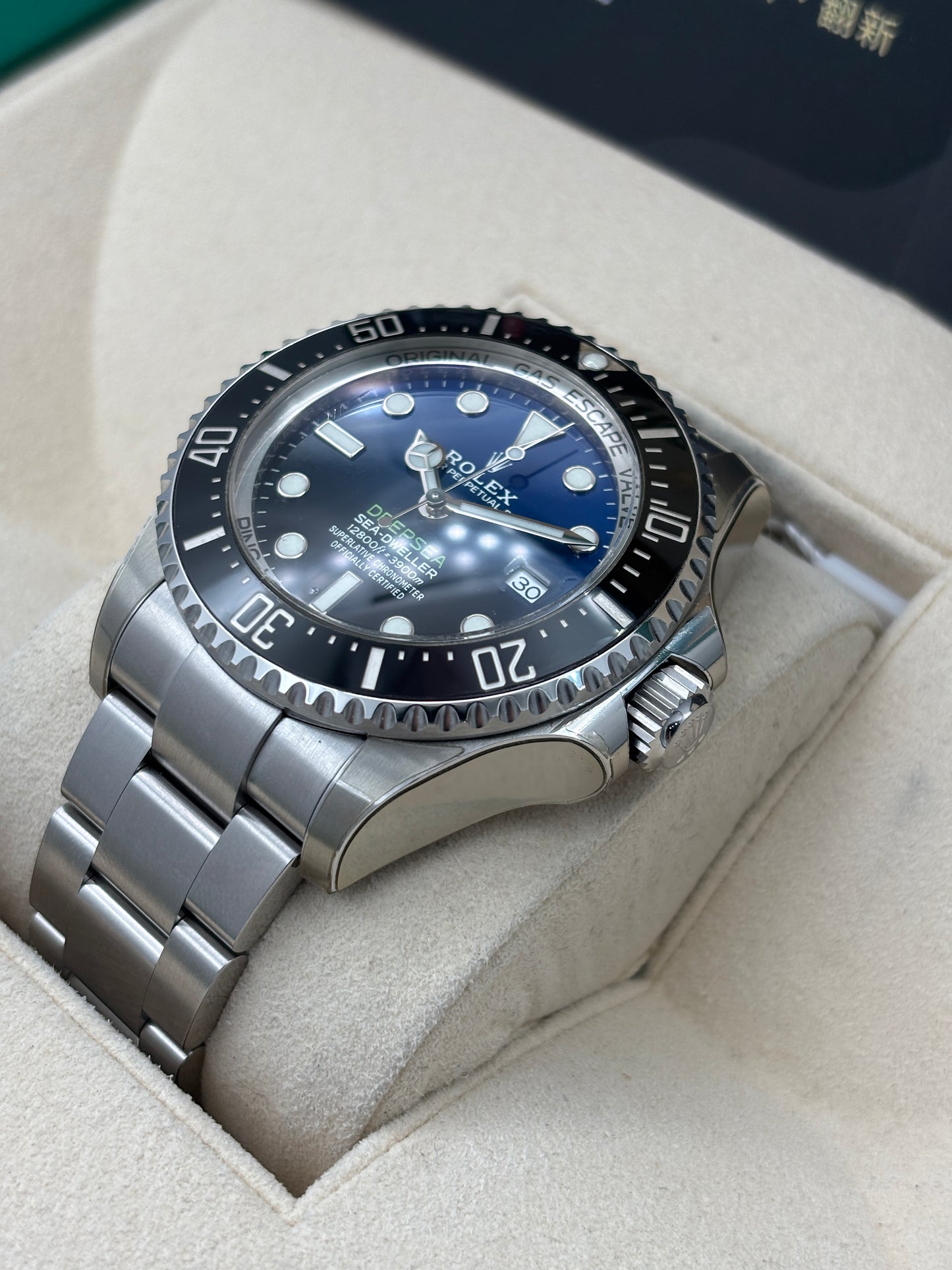 二手 USED  ROLEX 勞力士 DEEPSEA 126660 漸變藍 2021年11月 未打磨 99.99%新 全套 FULL SET