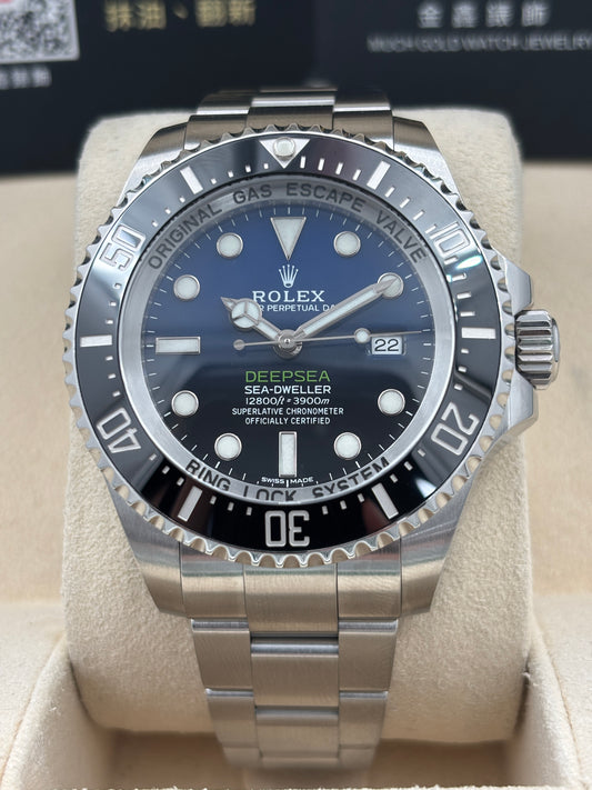 二手 USED  ROLEX 勞力士 DEEPSEA 116660 漸變藍 2017年12月 全套 FULL SET
