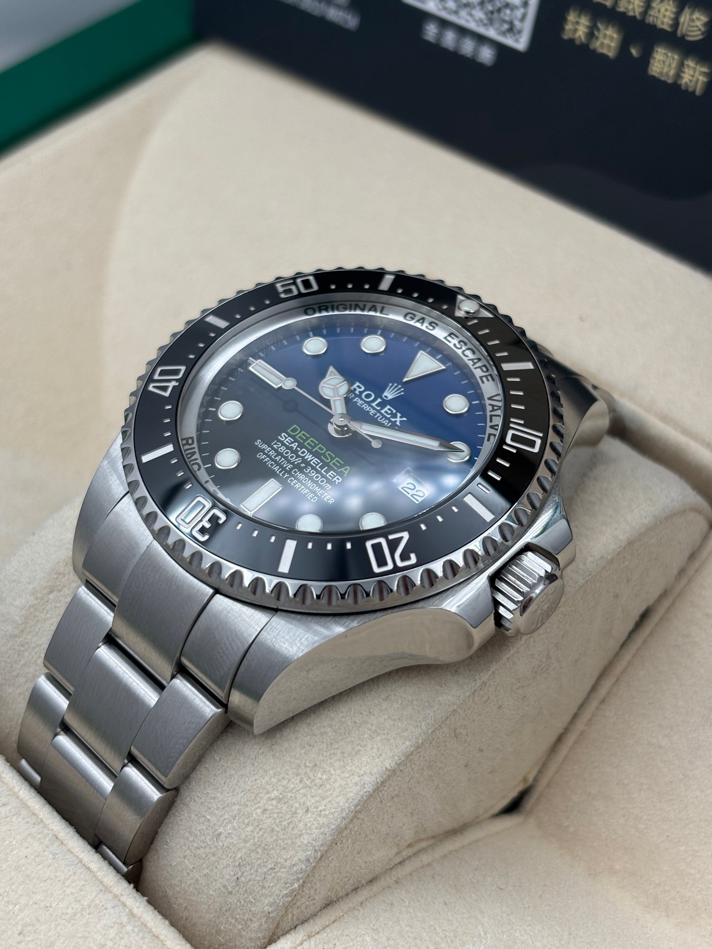 二手 USED  ROLEX 勞力士 DEEPSEA 116660 漸變藍 2017年12月 全套 FULL SET