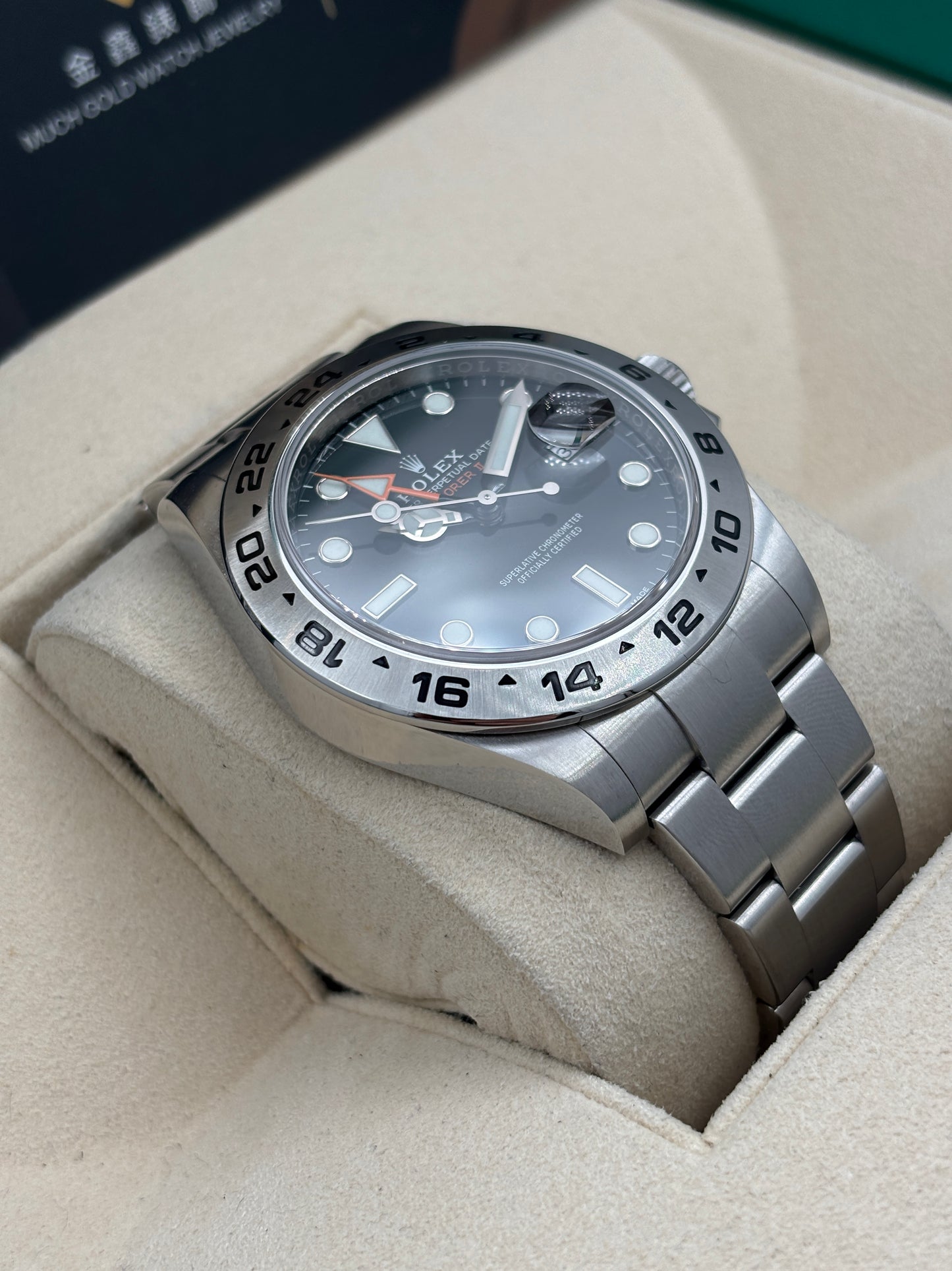 二手 USED  ROLEX 勞力士 EXPLORER II 216570 黑色 2017年5月 全套 FULL SET