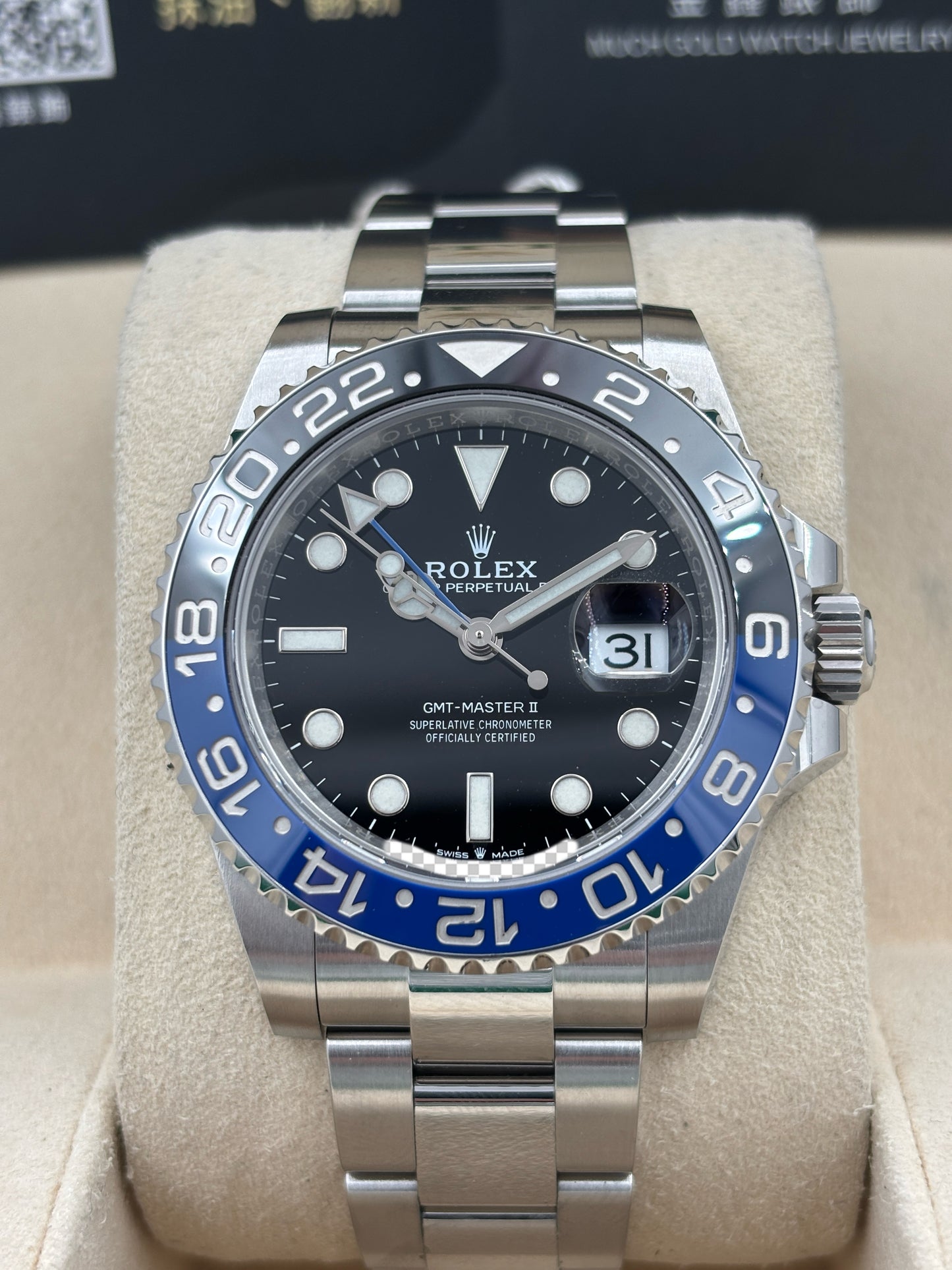 二手 USED  ROLEX 勞力士 GMT-MASTER II 126710BLNR 黑色 2022年4月 全套 FULL SET