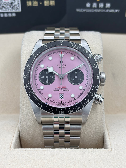 [SOLD OUT]全新 NEW  TUDOR 帝舵 BLACK BAY CHRONOGRAPH 79360N 粉色 2026年7月 珠帶 全套 FULL SET
